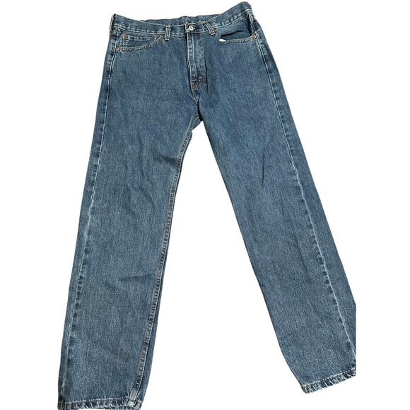 Levi's 505 Prewashed Regular Straight Leg Men's Jeans, Stonewash, Size 36x32 - Picture 1 of 7